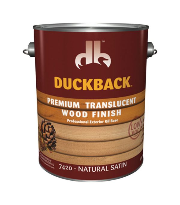 Duckback Premium Transparent Natural Satin Penetrating Oil Wood Finish 1 gal