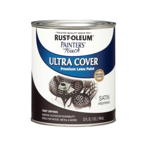 Rust-Oleum Painters Touch Ultra Cover Satin Espresso Protective Enamel Exterior & Interior 1 qt