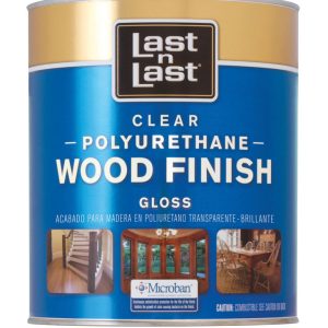 Last N Last Gloss Clear Polyurethane Wood Finish 1 qt