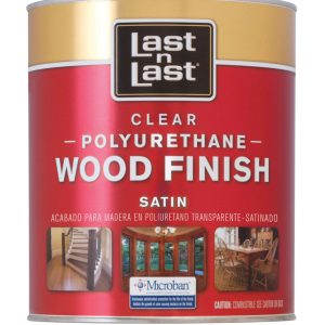 Last N Last Satin Clear Polyurethane Wood Finish 1 qt