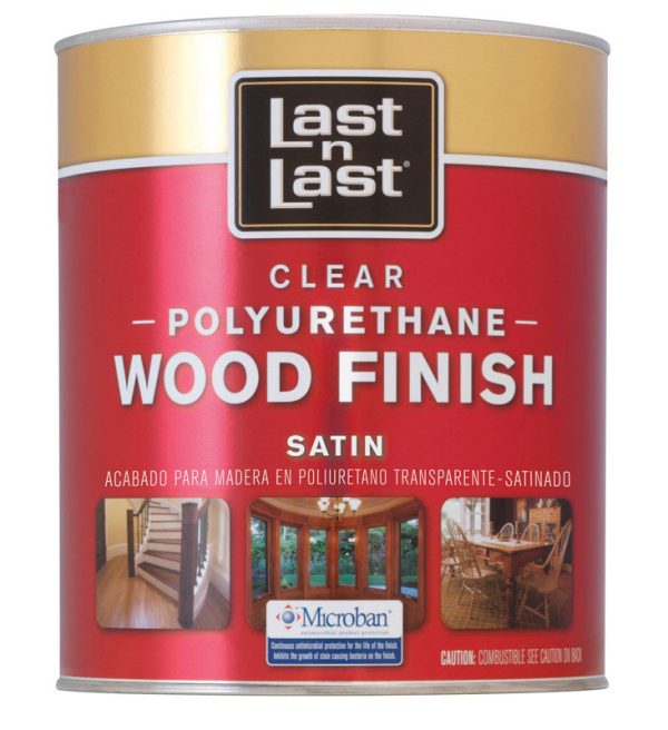 Last N Last Satin Clear Polyurethane Wood Finish 1 qt