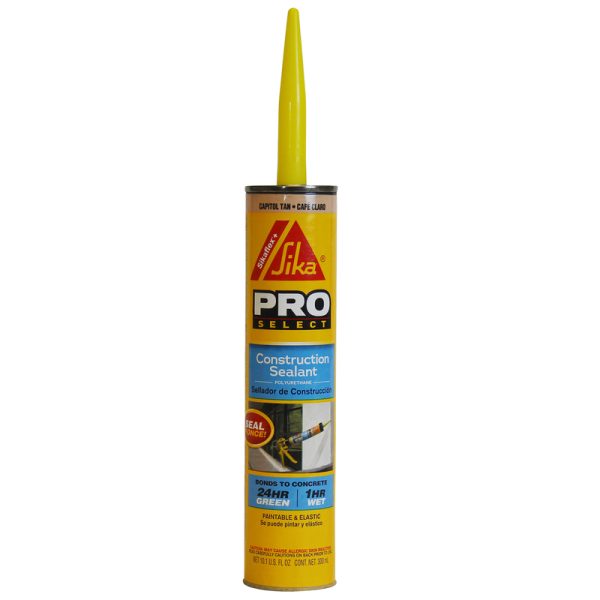 Sika Pro Select Capitol Tan Polyurethane Construction Caulk Sealant 10.1 oz