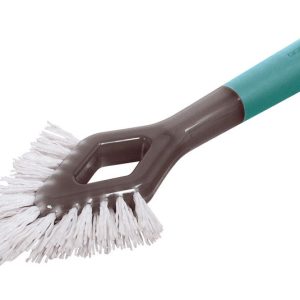 Casabella Smart Scrub 4.7 in. W Medium Bristle Plastic/Rubber Handle Grout Brush