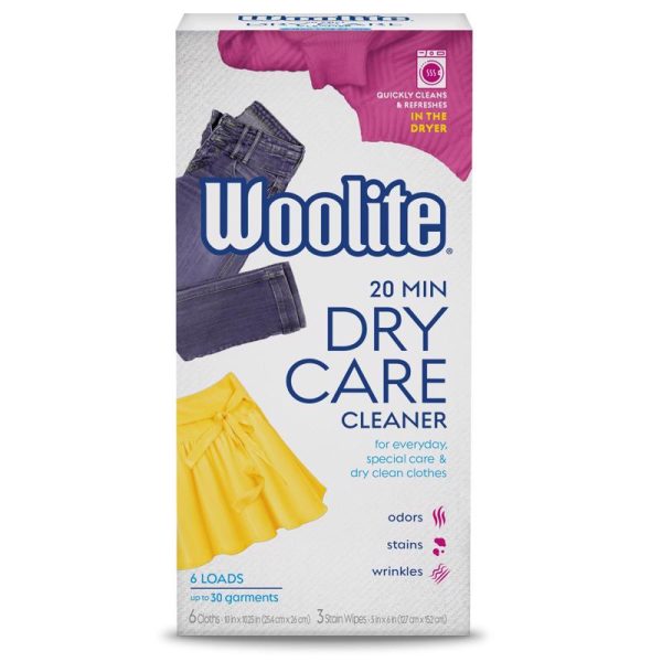 Woolite Fresh Scent Home Dry Cleaner Wipes 6 pk