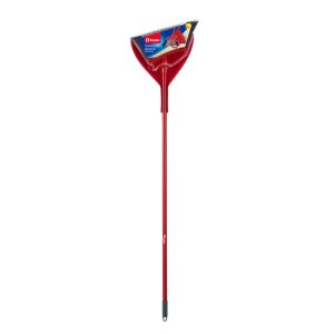 O-Cedar Power Corner 12 in. W Soft Recycled Plastic Broom with Dustpan