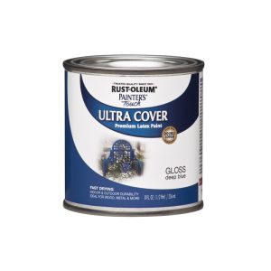 Rust-Oleum Painter's Touch Gloss Deep Blue Water-Based Protective Enamel Exterior & Interior 8 oz
