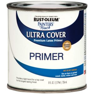 Rust-Oleum Ultra Cover Flat White Paint Exterior & Interior 0.5 oz