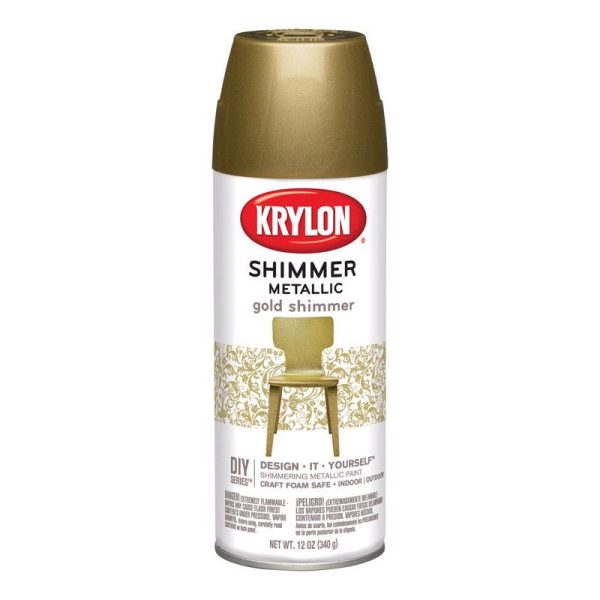Krylon Gold Shimmer Metallic Spray Paint 12 oz
