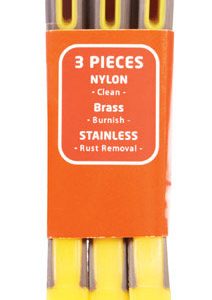 Allway 1/2 in. W X 7 in. L Assorted Mini Bristle Brush