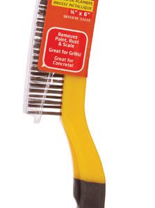 Allway 1 in. W X 13.5 in. L Stainless Steel Wire Brush with Scraper