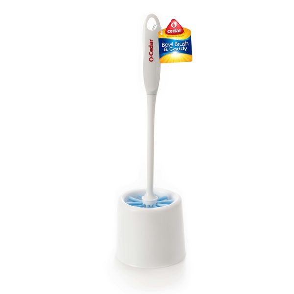 O-Cedar 4.2 in. W 16.8 in. Plastic Handle Brush and Caddy