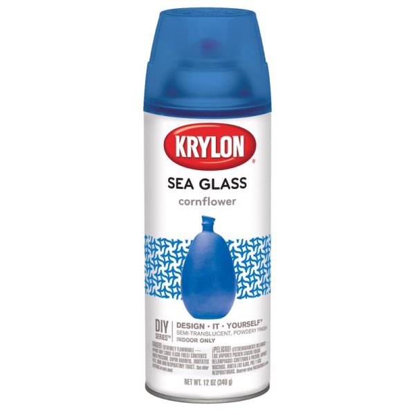 Krylon Sea Glass Semi-Translucent Cornflower Spray  Paint 12 oz
