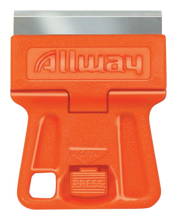 Allway 1-1/2 in. W Carbon Steel Single-Edge Glass Scraper