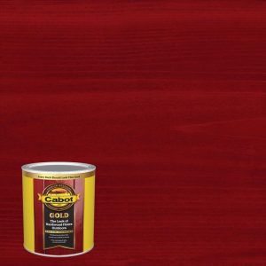 Cabot Gold Satin Fireside Cherry Oil-Based Deck Varnish 1 qt