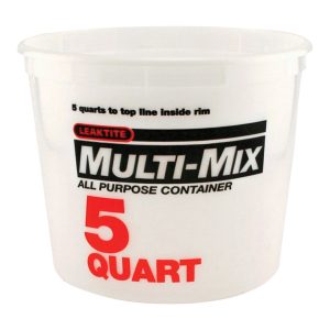 Leaktite Clear 5 qt Multi-Mix Container