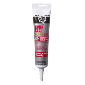 DAP Kwik Seal Ultra White Siliconized Acrylic Kitchen and Bath Sealant 5.5 oz