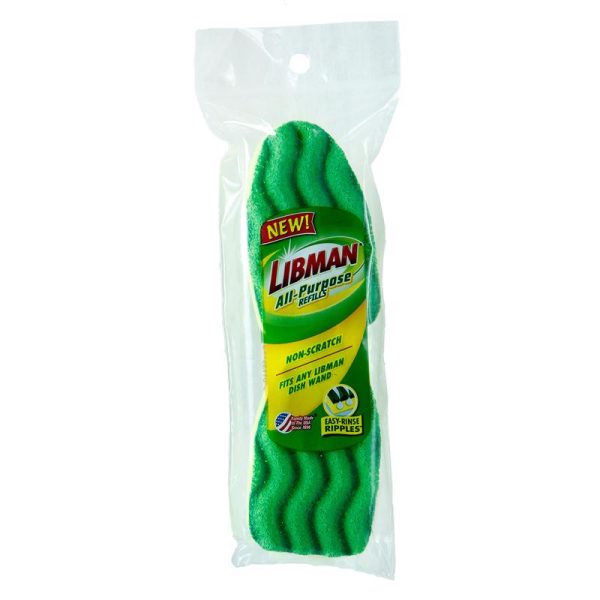 Libman 3.5 in. W Soft Bristle Polypropylene Handle Dish Brush Refill