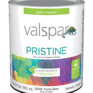 Valspar Pristine Satin Pastel Base Paint and Primer Interior 1 qt