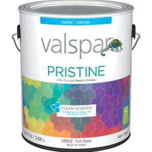 Valspar Pristine Flat Tintable Medium Base Paint Interior 1 gal