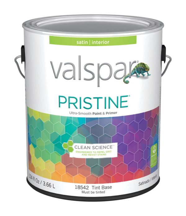 Valspar Pristine Satin Medium Base Paint and Primer Interior 1 gal