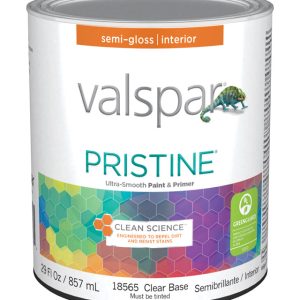 Valspar Pristine Semi-Gloss Tintable Clear Base Paint Interior 1 qt