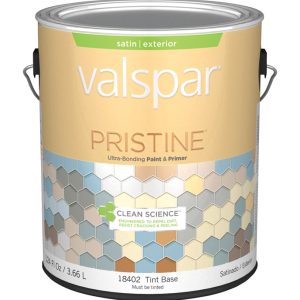 Valspar Pristine Satin Tintable Medium Base Paint and Primer Exterior 1 gal