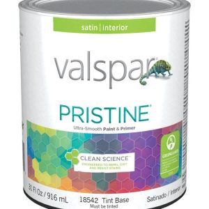 Valspar Pristine Satin Tint Base Paint and Primer Interior 1 qt