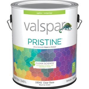 Valspar Pristine Satin Tintable Clear Base Paint Interior 1 gal