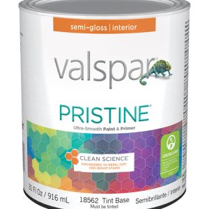 Valspar Pristine Semi-Gloss Tintable Medium Base Paint Interior 1 qt