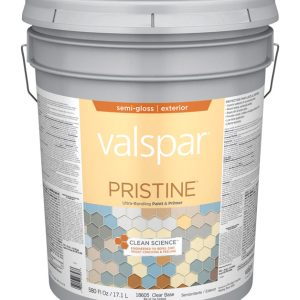 Valspar Pristine Semi-Gloss Tintable Clear Base Paint and Primer Exterior 5 gal