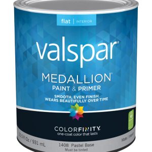 Valspar Medallion Flat Pastel Base Paint Interior 1 qt