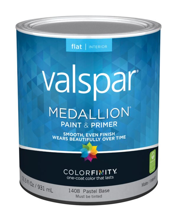 Valspar Medallion Flat Pastel Base Paint Interior 1 qt