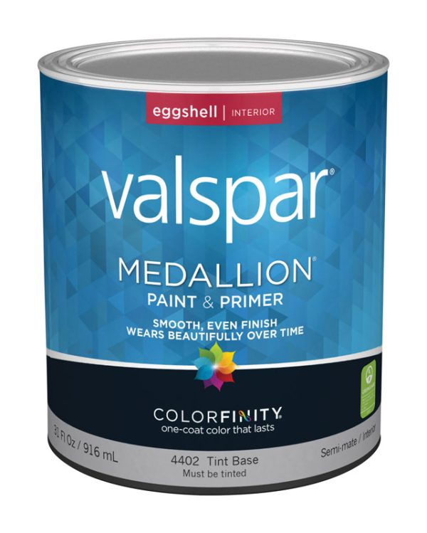 Valspar Medallion Eggshell Tint Base Paint and Primer Interior 1 qt