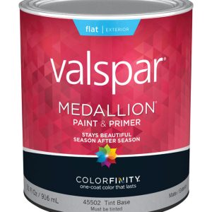 Valspar Medallion Flat Tint Base Paint and Primer Exterior 1 qt