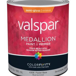 Valspar Medallion Semi-Gloss Pastel Base Paint and Primer Exterior 1 qt