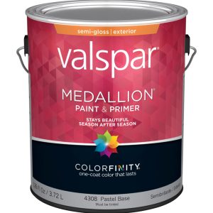 Valspar Medallion Semi-Gloss Pastel Base Paint and Primer Exterior 1 gal