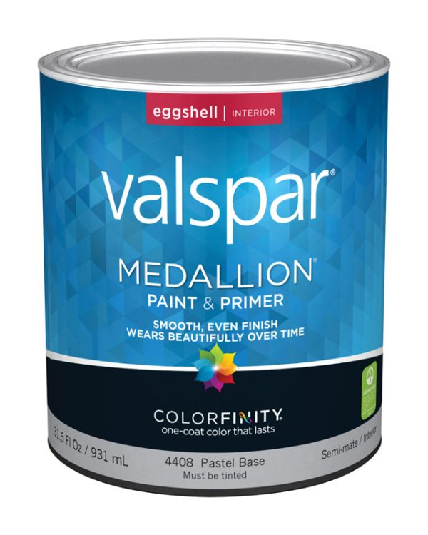 Valspar Medallion Eggshell Pastel Base Paint and Primer Interior 1 qt