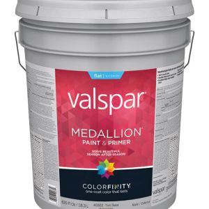 Valspar Medallion Flat Tintable Tint Base Paint and Primer Exterior 5 gal