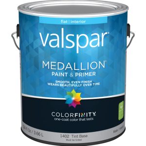 Valspar Medallion Flat Tint Base Paint Interior 1 gal