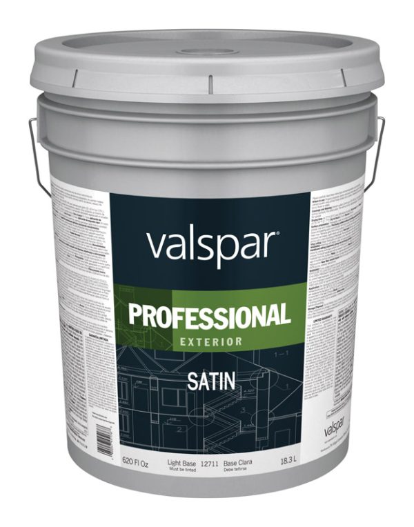 Valspar Professional Satin Tintable Light Base Paint Exterior 5 gal