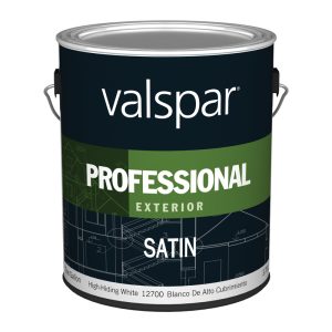 Valspar Professional Satin Basic White Paint Exterior 1 gal