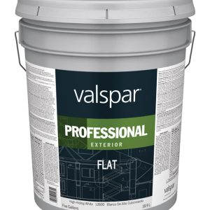 Valspar Professional Flat Basic White Paint Exterior 5 gal