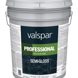 Valspar Professional Semi-Gloss Basic White Paint Exterior 5 gal