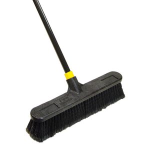 Quickie Bulldozer Polypropylene 18 in. Smooth Surface Push Broom