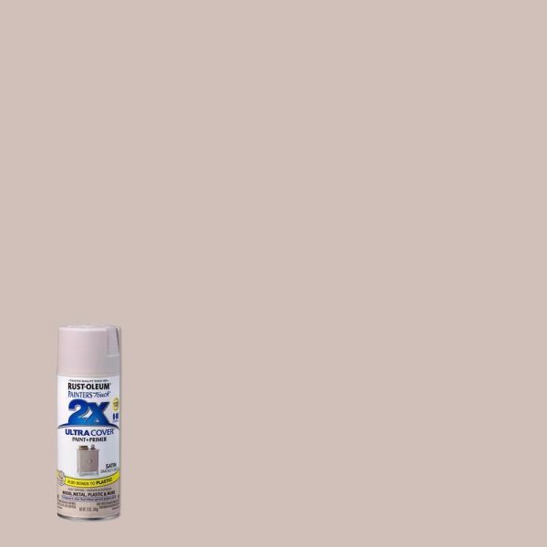 Rust-Oleum Painter's Touch 2X Ultra Cover Satin Smokey Beige Spray Paint 12 oz