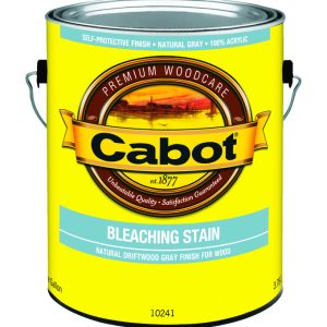 Cabot Bleaching Stain Semi-Transparent Natural Driftwood Gray Water-Based Acrylic Bleaching Stain 1