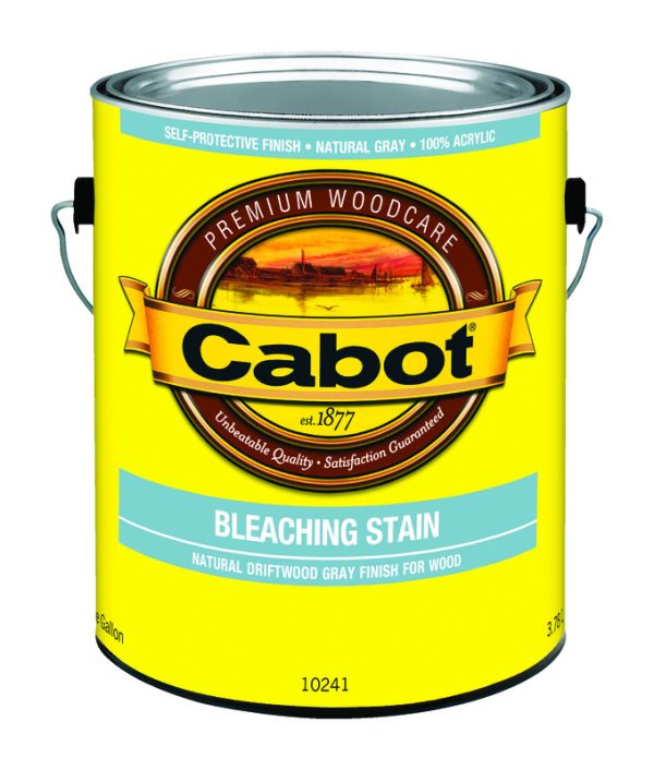 Cabot Bleaching Stain Semi-Transparent Natural Driftwood Gray Water-Based Acrylic Bleaching Stain 1