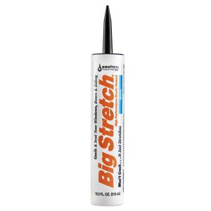 Sashco Big Stretch Black Acrylic Latex All Purpose Caulk Sealant 10.5 oz