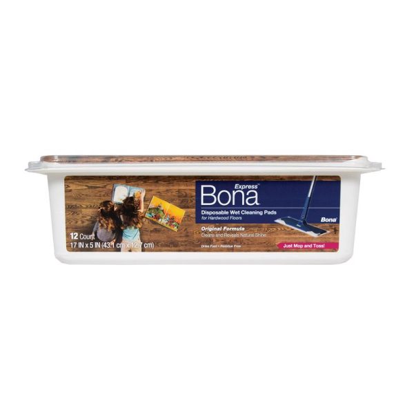 Bona Express 5 in. W X 17 in. L PVA Disposable Wet Cleaning Pad 12 pk