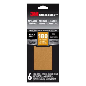 3M Sandblaster 9 in. L X 3-2/3 in. W 180 Grit Ceramic Sandpaper 6 pk